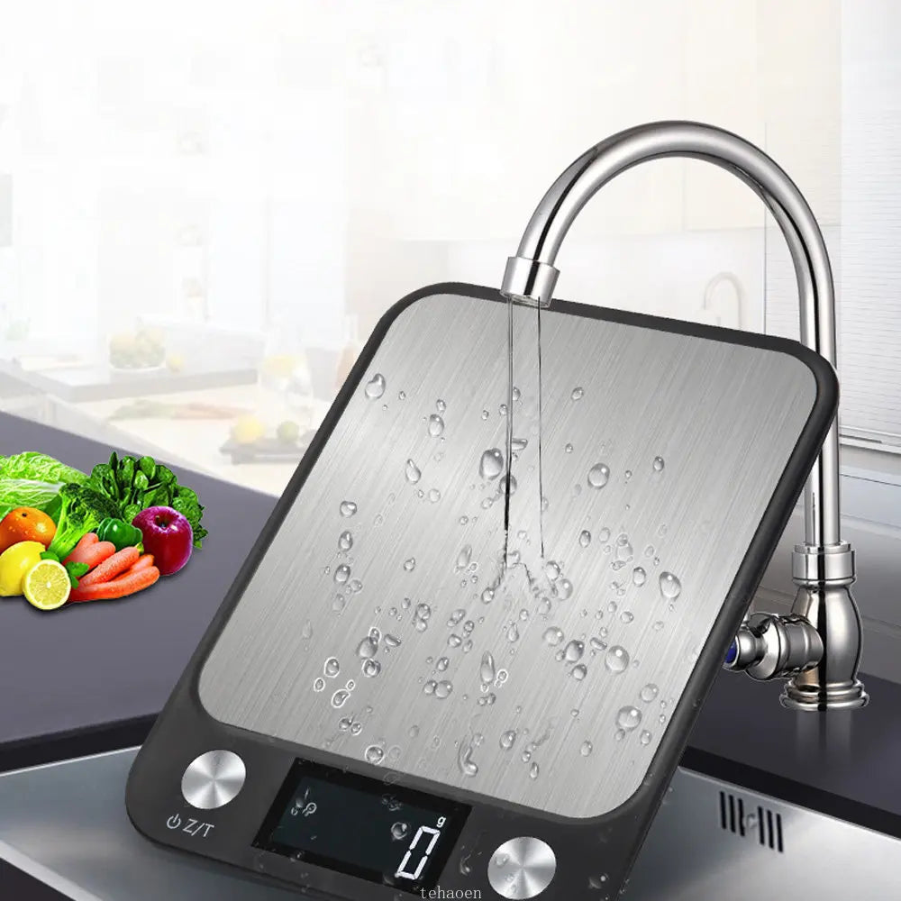Digital Kitchen Scale Weighing Food Coffee Balance Smart Electronic Digital Scales Stainless Steel Design for Cooking and Baking