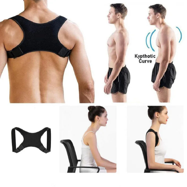 Back Posture Correction Belt Men Women Anti-Hunchback Adjustable Posture Correction Belt Microelastic Comfortable Non-tightening
