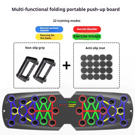 Foldable Push Up Board Chest Abs Core Training Equipment Portable Home Gym Fitness