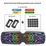 Foldable Push Up Board Chest Abs Core Training Equipment Portable Home Gym Fitness