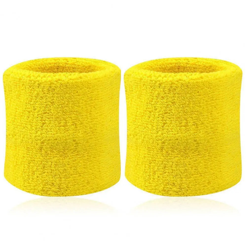 2Pcs Wrist Sweatband Tennis Sports Wristband Volleyball Gym Elastic Brace Support Sweat Band Towel Bracelet Quick Dry Sweatband