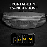 WRELS Outdoor Running Waist Bag Men Women Invisible Elastic Running Belt Hydration Waist Belt Bag Lightweight Sports Fanny Pack
