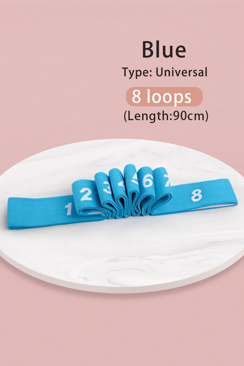 Kids Dance Stretch Band, 8/10/12-Segment Ballet Practice Elastic Band for Children, Latin Jazz Stretching Resistance Training