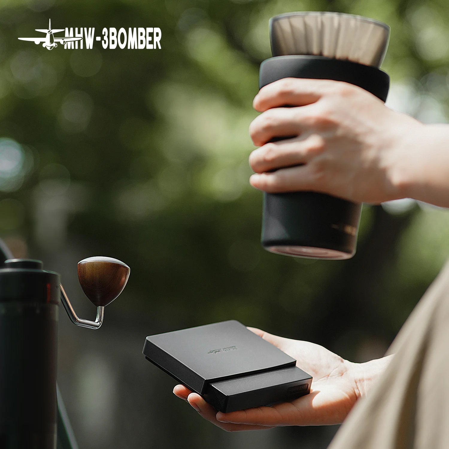 MHW-3BOMBER Smart Coffee Scale Timer 2kg/0.1g High Precision Kitchen Scales Drip Coffee Espresso Scale Home Barista Tools