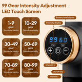 11 IN 1 Powerful Electric Massage Gun 99 Levels Adjustable High-Frequency Vibration Fascia Gun for Sports Body Massage