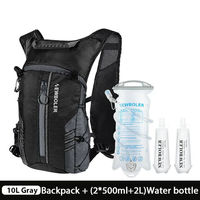 Running Backpack Vest With Water Bottle Hydration Bag, Lightweight Bicycle Running, Jogging, Marathon Riding, Hiking Bag