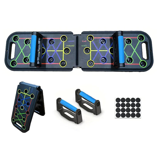 Foldable Multi-Functional Push Up Board Chest Abs Training Equipment Portable Home Gym Fitness Tool for Men Core Workout