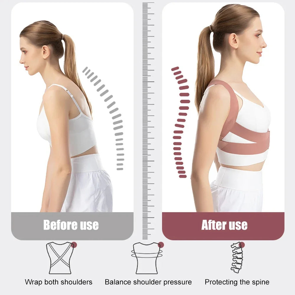 Brace Back Posture Corrector Spine Support Hunchback Correction Belt For Adult Posture Spinal Column Curvature Straight Waist