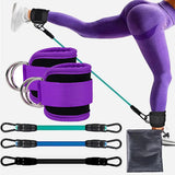 Ankle Straps Resistance Bands Set Fitness Workout Exercise Equipment Ankle Weight Yoga Elastic Fitness Band For Gym Man Woman