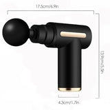 2024 portable fascia gun body back neck leg electric frequency impact massager USB charging handheld impact massager