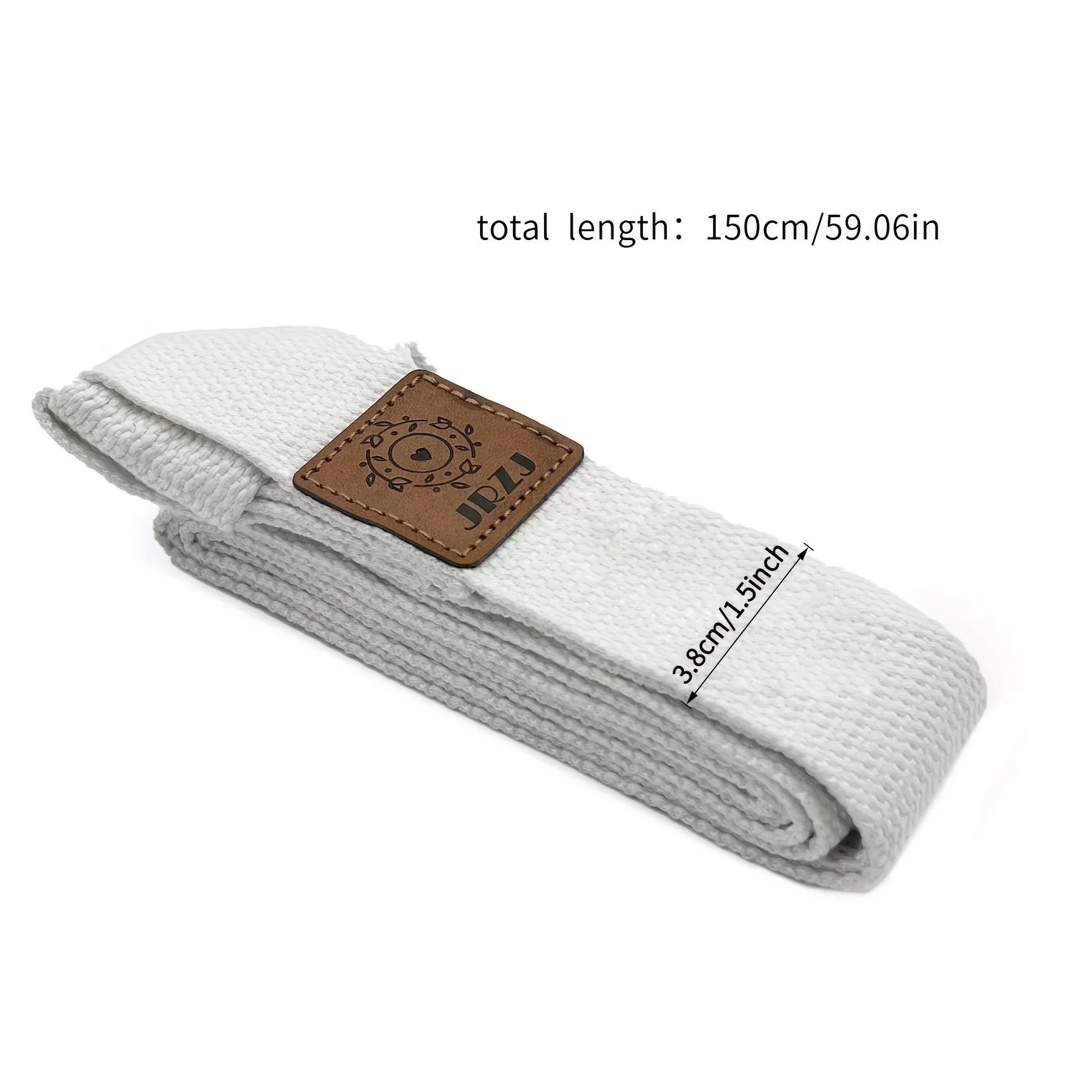 Multifunctional Yoga Mat Leather Label Strap - Yoga and Pilates Stretch Strap, Perfect for Fitness and Training