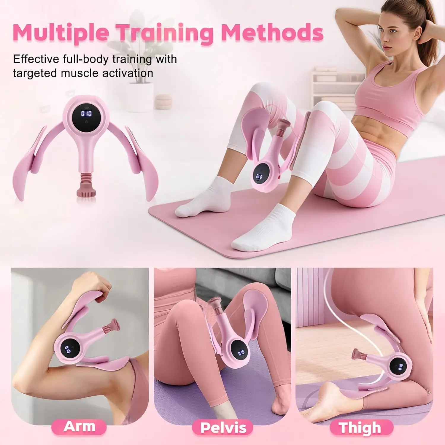 Pelvic Floor Inner Thigh Exerciser For Women Thigh Master Pro Trainer Muscle Strengthening Leg Toner Workout Equipment