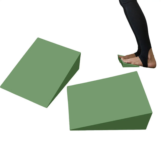 Yoga Wedge Block 2PCS EVA Foam Lightweight Supportive Squat Wedges for Pilates Plank Fitness Foot Rehab Balance Strength Trainin