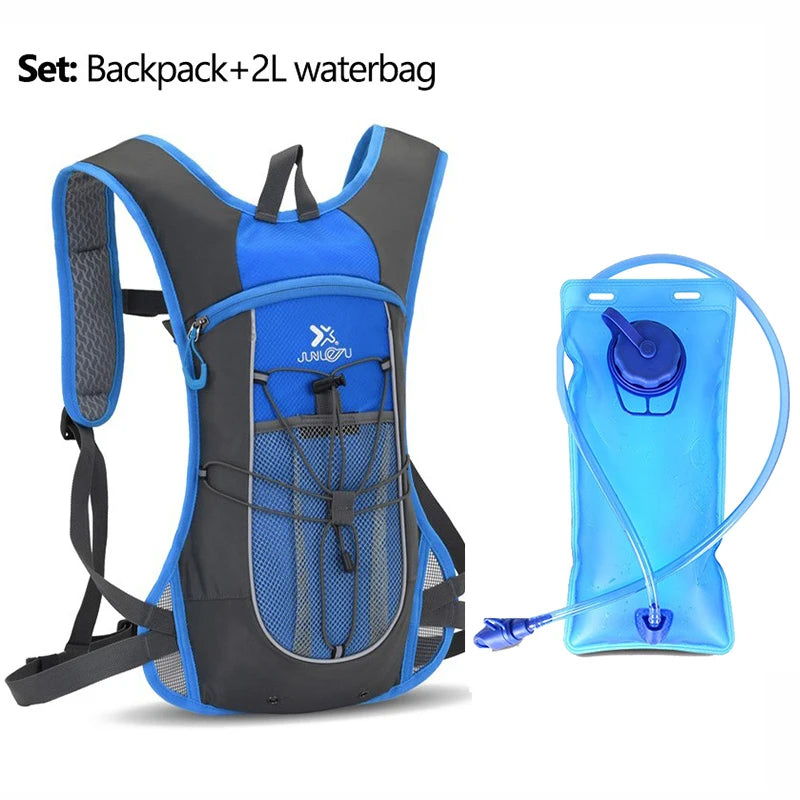 Sports Backpack Water Bag Set 2Liters Outdoor Hiking Waterbag Rucksack Cycling Water Bladder Knapsack Refill Hydration Bag Pack