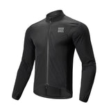 ROCKBROS Cycling Jacket Lightweight Windproof Clothing Long-sleeved Bike Windbreaker Reflective Breathable Jacket EUR Size