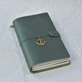 100% Genuine Leather Journal Refillable Travel Notebook Retro DIY Handmade Diary Sketchbook School Office Gift Customized