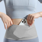 Seamless Invisible Running Waist Belt Bag Gym Bags Lightweight Invisible Mobile Phone Bags Portable Elastic Run Cycling Bag