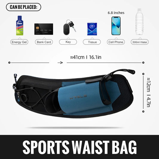 Running Waist Bag Lightweight Hydration Sport Belt Bag Adjustable Hiking Cycling Bottle Bag Fanny Pack Trail Running Bag