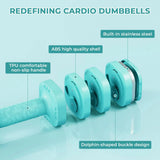 Dripex Adjustable Dumbbells Weight Set 2.5kg 5kg 10kg Dumbbell Pair 4-in-1 Weight Dumbbells Set Women Men with Non-Slip Handle