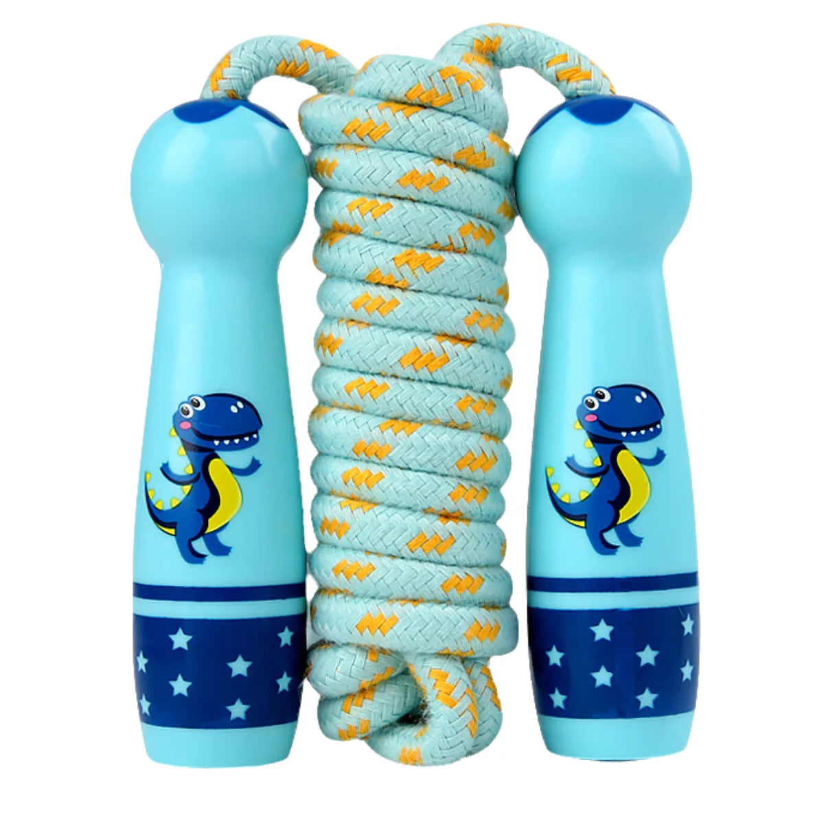 Toddler Jump Rope Wear Resistant Cotton Cord Length Adjustable Soft Skipping Rope With Smooth Handles For Kids Boys Girls