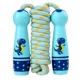 Toddler Jump Rope Wear Resistant Cotton Cord Length Adjustable Soft Skipping Rope With Smooth Handles For Kids Boys Girls