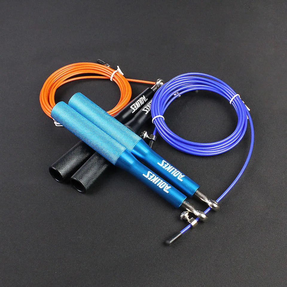 AOLIKES Crossfit Jump Rope Adjustable Jumping Rope Training Aluminum Skipping Rope Fitness Speed Skip Training Boxing MMA