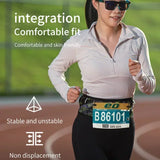 MAP BROTHER Waist Belt Bag Invisible Elastic Running Belt Multi-Function Fanny Pack Waterproof Close-Fitting Marathon Waist Bag