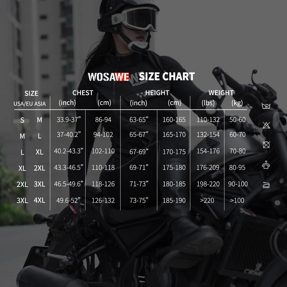 WOSAWE Multi-Pocket Men's Motorcycle Vest Sleeve-Less Jacket Motorcycle Rider Vest Reflective Warm Motorcycle Off Road Vest