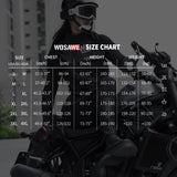 WOSAWE Multi-Pocket Men's Motorcycle Vest Sleeve-Less Jacket Motorcycle Rider Vest Reflective Warm Motorcycle Off Road Vest