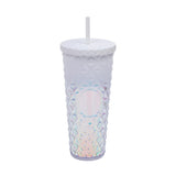 LUSQI Durian Straw Tumbler Double Wall Insulated Plastic Cup Trendy Creative Large Capacity Water Bottle With Multi Colors