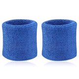 2Pcs Wrist Sweatband Tennis Sports Wristband Volleyball Gym Elastic Brace Support Sweat Band Towel Bracelet Quick Dry Sweatband