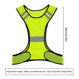 LED Reflective Running Vest Adjustable Elastic Flashing LED High Visibility Reflective Vest Cycling Security Vest for Running an