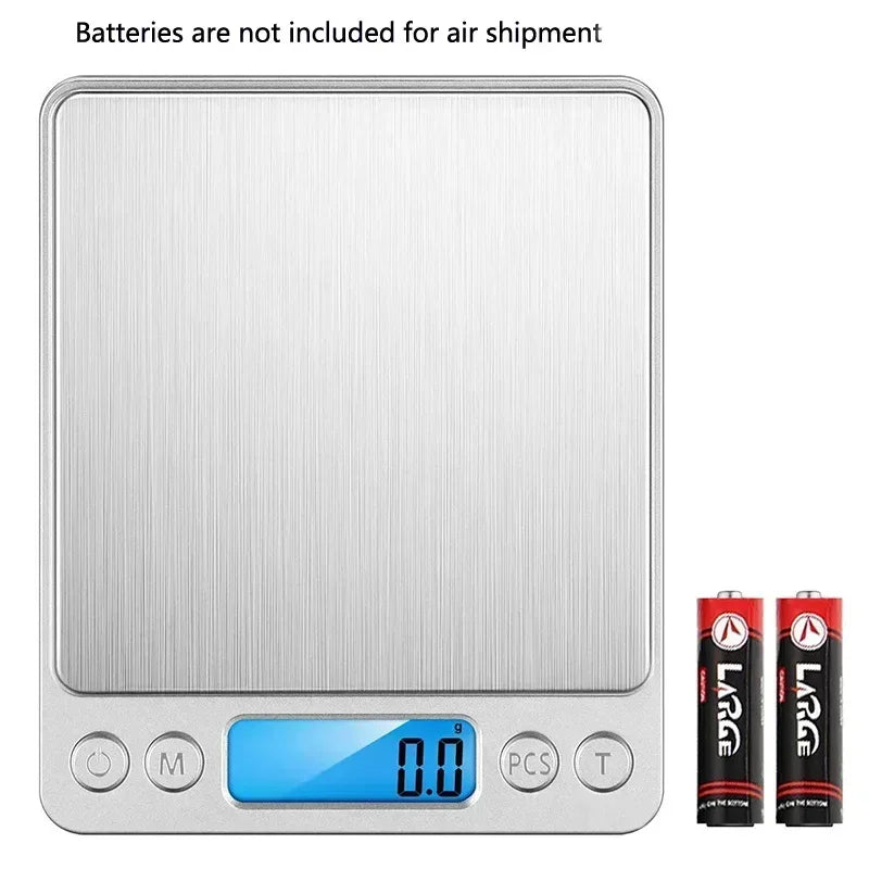 LCD Digital Jewelry Scale 3kg 0.1g/500g 0.01g Smart Precision Electronic Pocket Portable Kitchen Food Scales Gram Weight Balance
