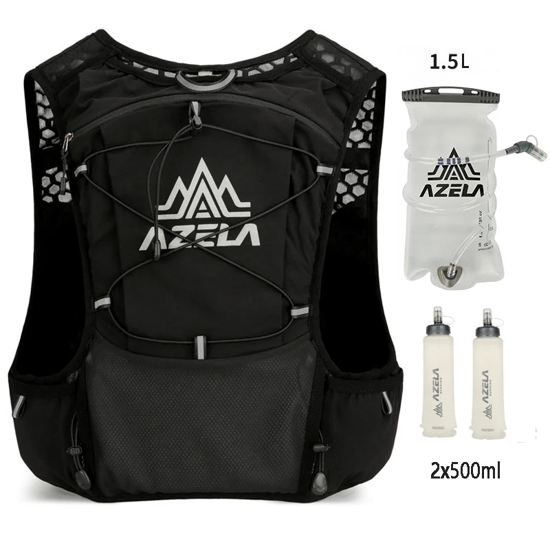 Outdoor Trail Running Backpack Ultralight Running Race Hydration Vest Breathable Jogging Vest for Marathon Cycling Hiking Trail