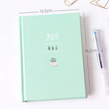 365 Planner Notebook Colorful Inner Page Illustration Daily Yearly Plan Diary Book Record Life Agenda Journal Notepads