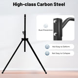 Triangular Pull up Station Black Horizontal Bar 1.75-2.3m Adjustable Height Freestanding Traction Bar for Gym School Home