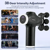 High Power Fascia Massage Gun Replaceable Massage Heads High-Frequency Vibration Body Massage Gun Full Body Muscle Relaxation