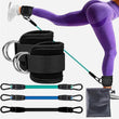 Ankle Straps Resistance Bands Set Fitness Workout Exercise Equipment Ankle Weight Yoga Elastic Fitness Band For Gym Man Woman