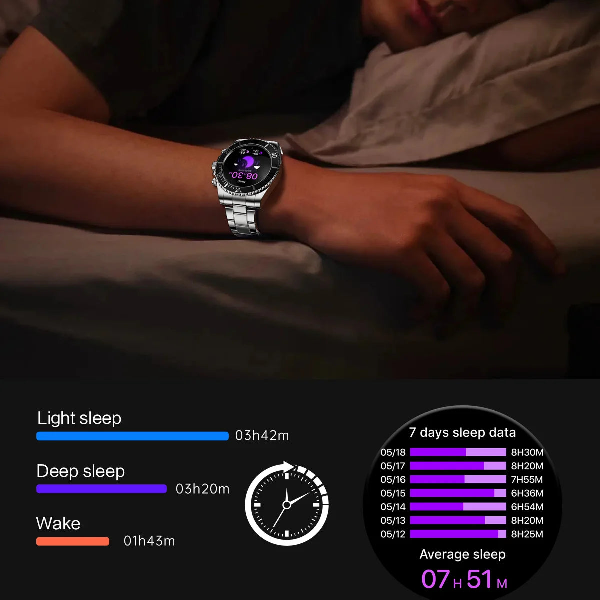 Innovative Business Smartwatch Luxury Design Fitness Tracker Bluetooth Call Heart Rate Sleep Monitor Smart Watch for Android iOS