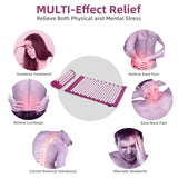 Acupressure Mat Sensi Massage Mat Pillow Set  applicator for Neck Foot Yoga Mat with Needle Back Cushion