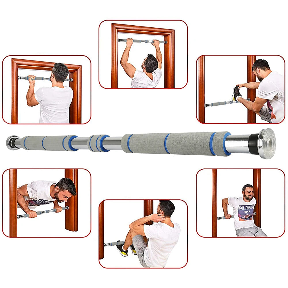 Doorway Pull-Up Bar, 80-115 cm, 150 kg, Gymnastics Bar, Strength Training, Pull-Up Bar, Arms, Strength Training Equipment