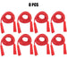 8 Pcs Red