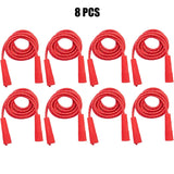 2/4/8/16Pcs Cotton Rubber Skipping Rope For Fitness Elementary School Cloth Braided Rope Fitness Student School Exercise
