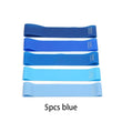 5Pcs Tpe Resistance Bands Fitness Set Rubber Loop Strength Training Workout Expander Yoga Gym Equipment Elastic Portable Pilates