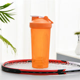 600ml Portable Protein Powder Shaker Bottle Leak Proof Water Bottle for Gym Fitness Training Sport Shaker Mixing Cup with Scale