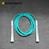 6mm thick PVC jump rope 140 gram 80A with core thread vinyl cord rope 15.5cm long handle NEVERTOOLATE  hitt exercise fitness