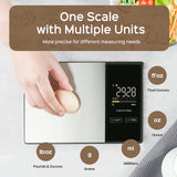 Smart Kitchen Scale Food Calorie Protein Fat Carbs Nutritional Calculator Scales, 11LB / 5kg Stainless Steel Kitchen Food Scale