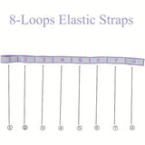 Numbered Resistance Bands with Guide Purple Blue Pink Elastic Straps for Yoga Pilates Home Gym Pull-Up Training Band