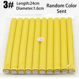 10pcs Flexible Hair Curling Rod Hair Curler Makers Soft Foam Bendy Twist Curls Flexi Rollers Styling Tools Hair Roller No Heat