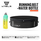 WRELS Waist Bag Invisible Elastic Running Belt Multi-Function Fanny Pack Waterproof Close-Fitting Marathon Waist Belt Bag